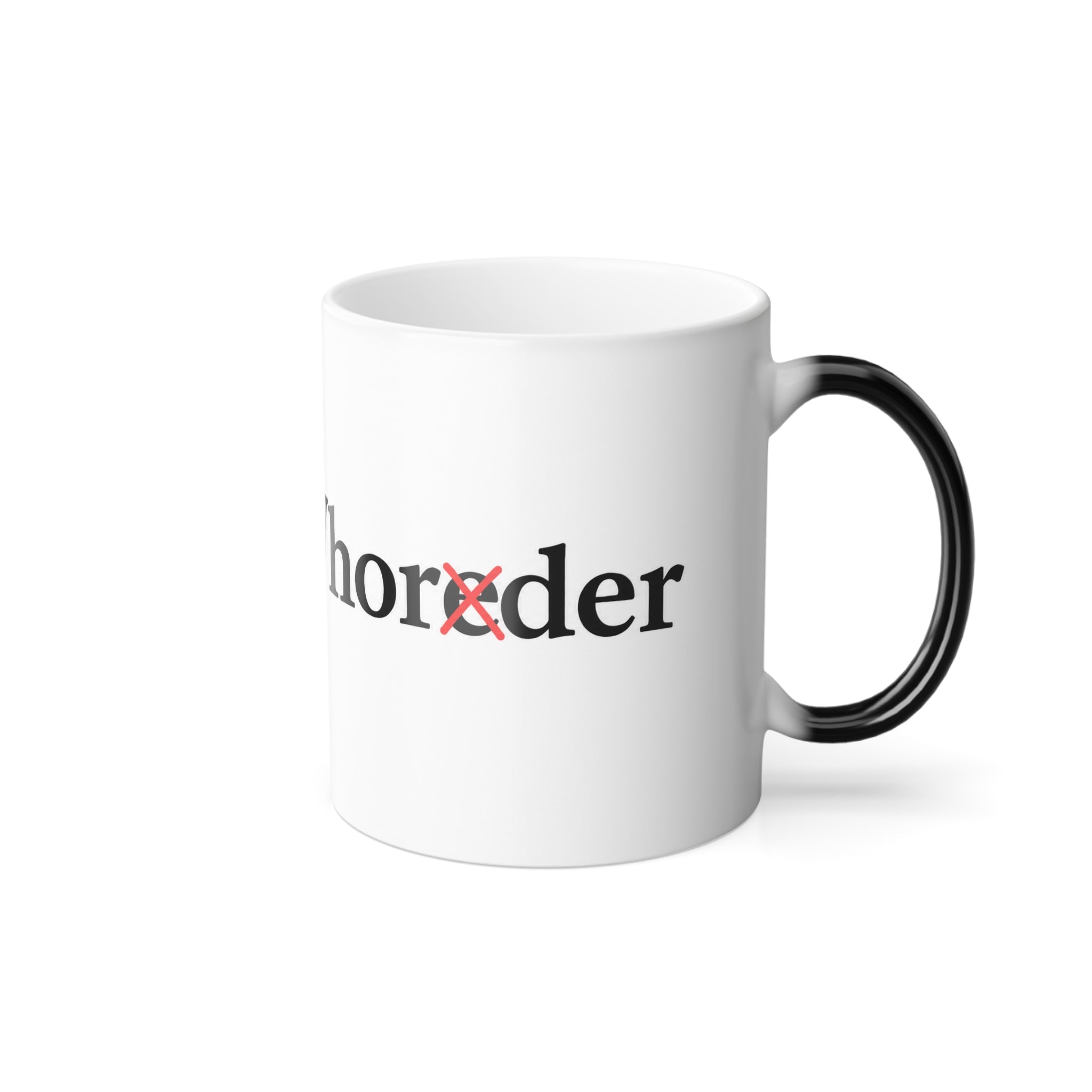 Color-Morphing Mug — 'Hobby Whore' Novelty Coffee Cup (11 oz)
