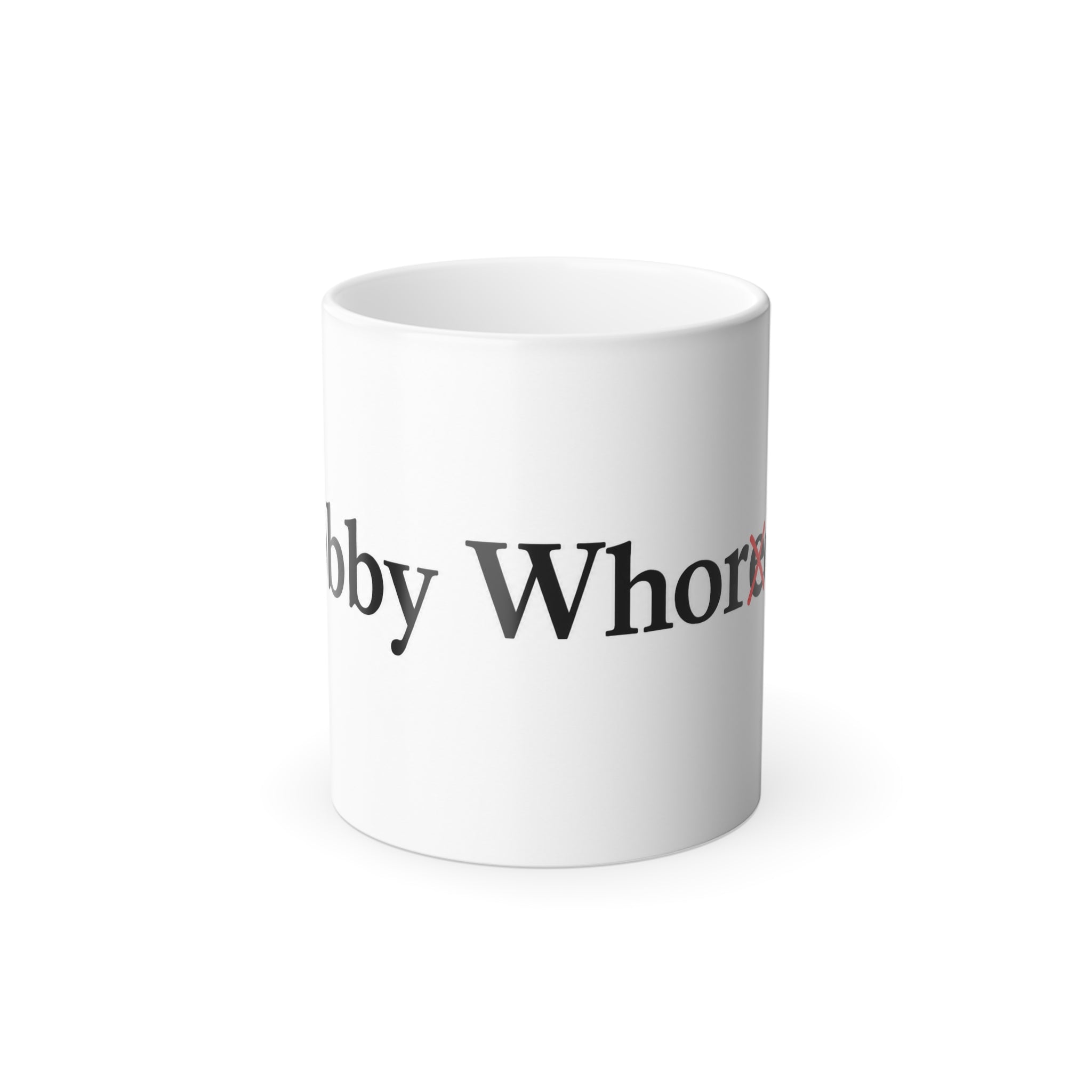 Color-Morphing Mug — 'Hobby Whore' Novelty Coffee Cup (11 oz)