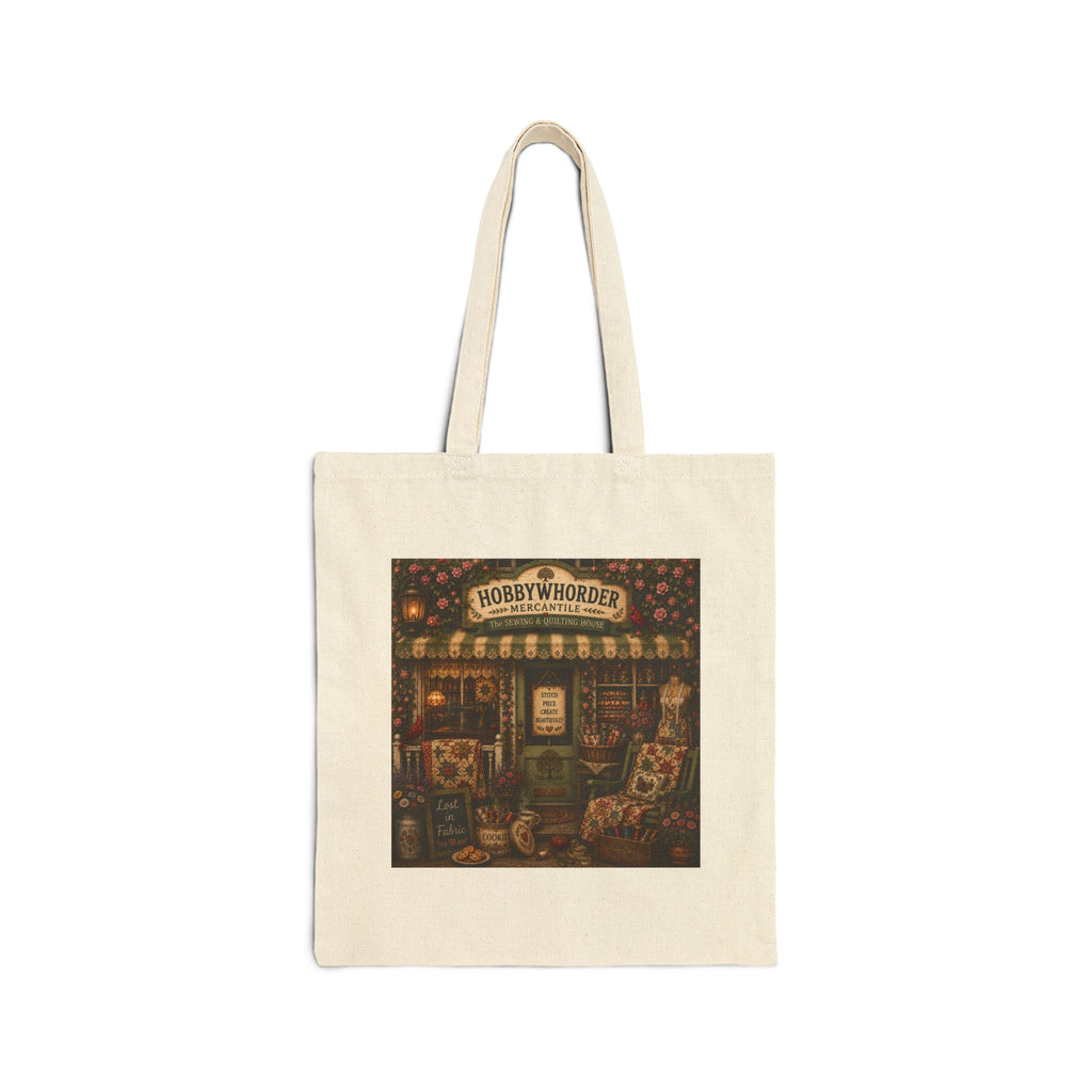 Vintage Bookstore Canvas Tote Bag — Small Retro Book Cover Print