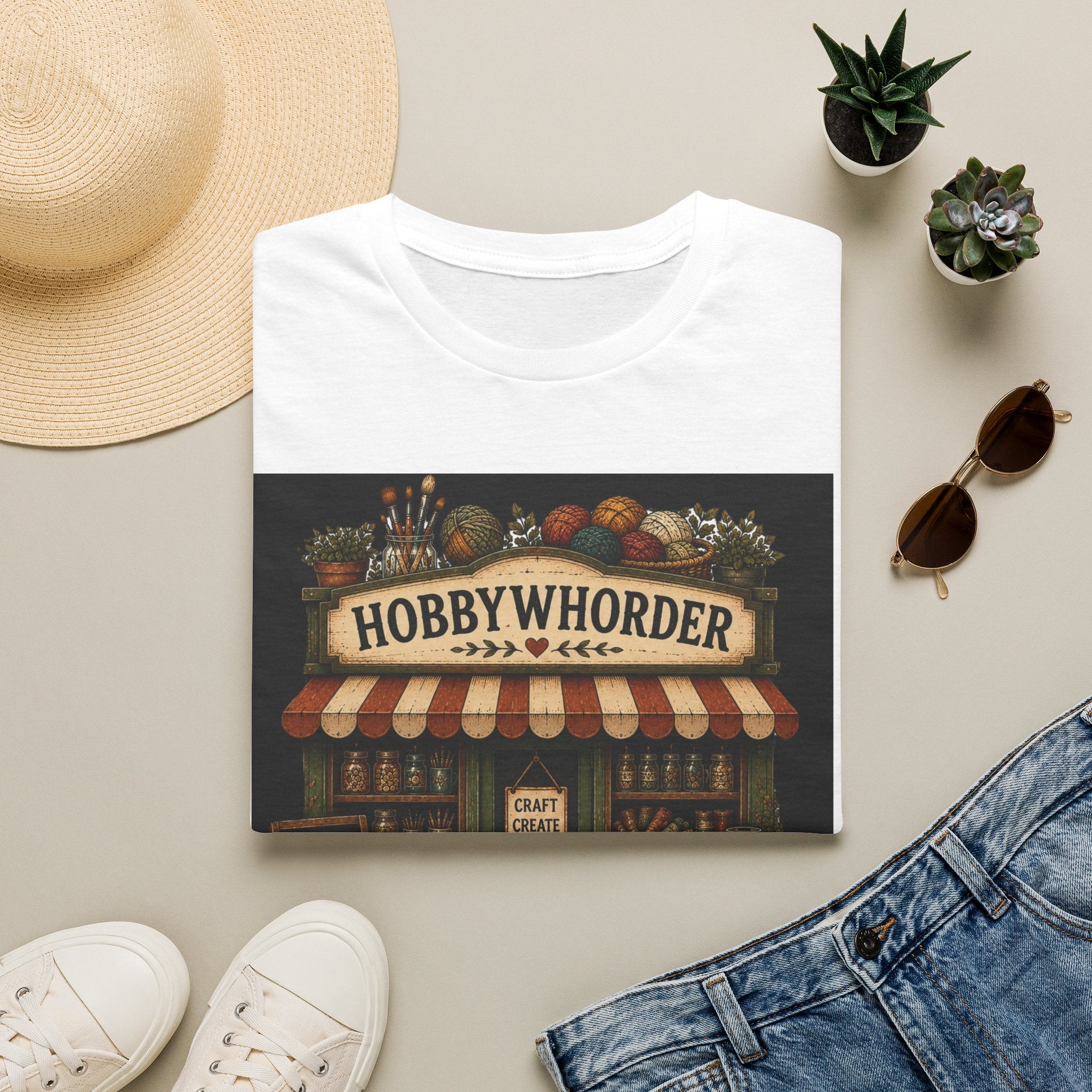Hobbywhorder T-Shirt — Vintage Craft Shop Tee for Crafters & Makers