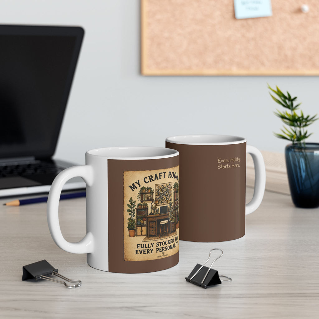 My Craft Room is Stocked-Ceramic Coffee Cup