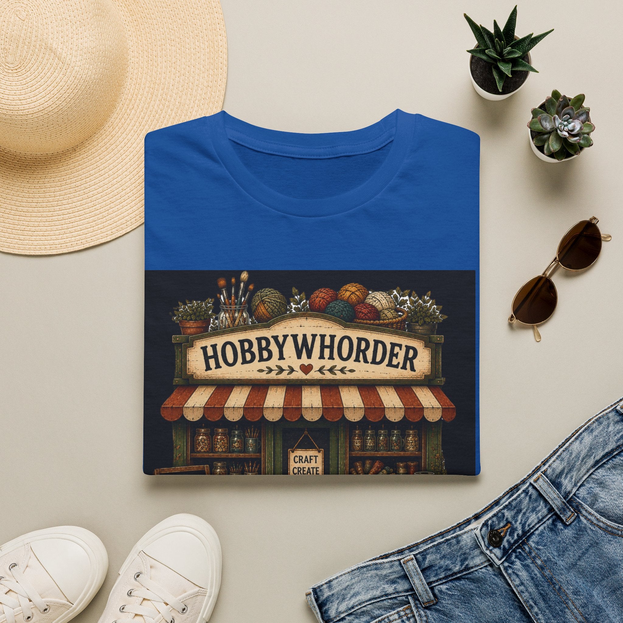 Hobbywhorder T-Shirt — Vintage Craft Shop Tee for Crafters & Makers