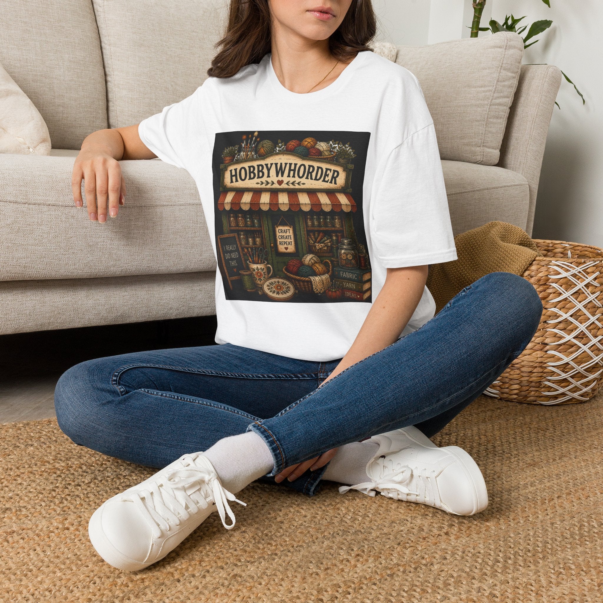 Hobbywhorder T-Shirt — Vintage Craft Shop Tee for Crafters & Makers