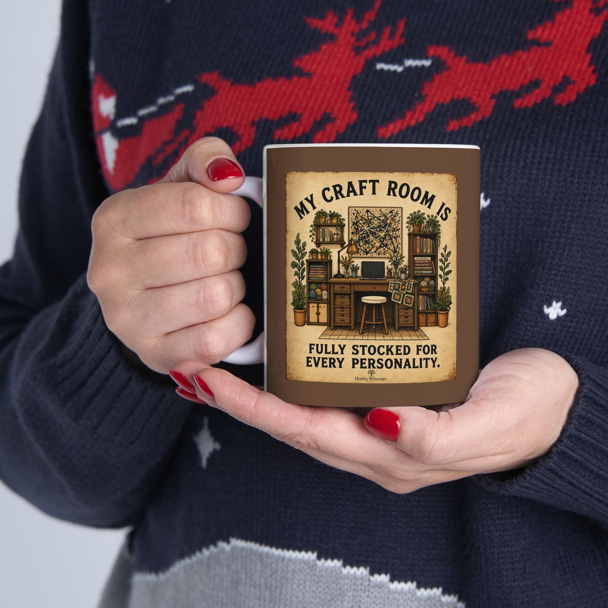 My Craft Room is Stocked-Ceramic Coffee Cup