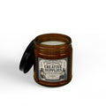 Vintage Apothecary Soy Candle (4oz & 9oz) — Creative Supplies Scented Jar with Black Lid