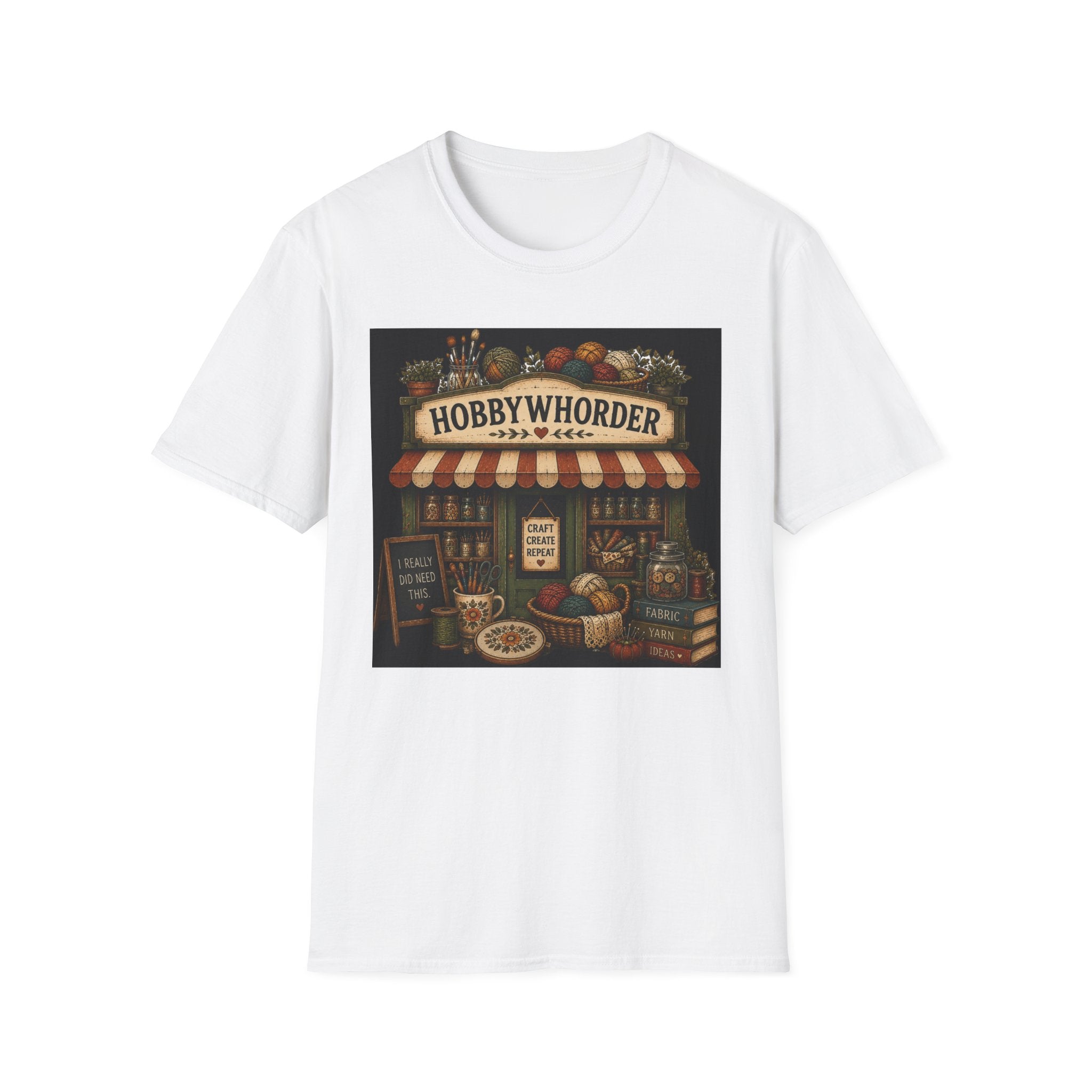 Hobbywhorder T-Shirt — Vintage Craft Shop Tee for Crafters & Makers