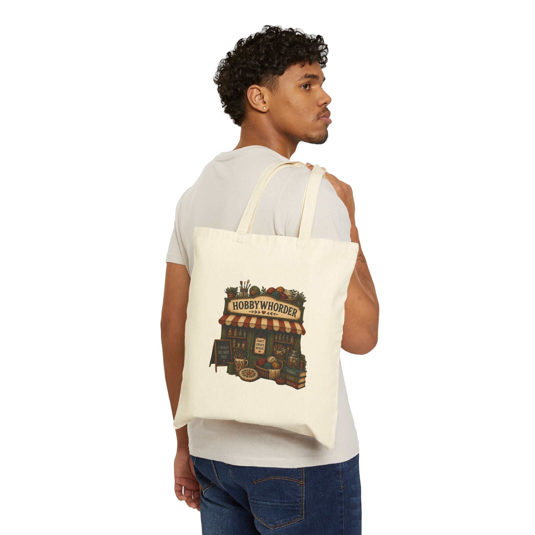 Tote Bag HobbyWhorder-general store front Cotton Canvas ToteBag