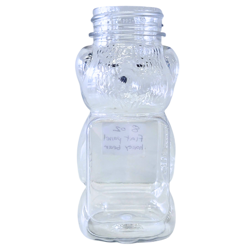 8 oz Plastic Flat Panel Honey Bears