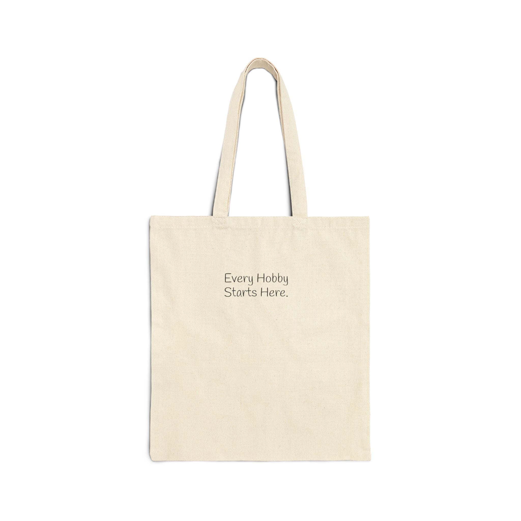 Vintage Bookstore Canvas Tote Bag — Small Retro Book Cover Print